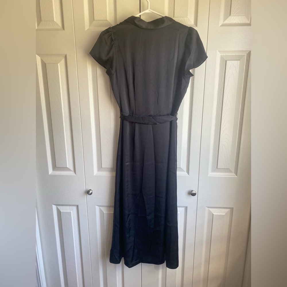 NEW Aritzia Wilfred Shirt Satin Button-up Shirt Dress - Picture 12 of 13